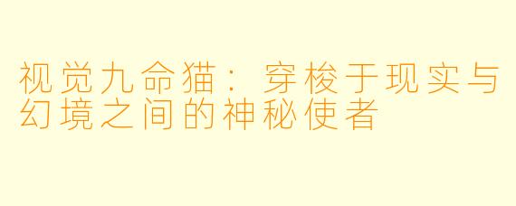 视觉九命猫：穿梭于现实与幻境之间的神秘使者