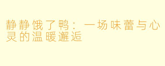 静静饿了鸭：一场味蕾与心灵的温暖邂逅