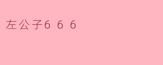 左公子666