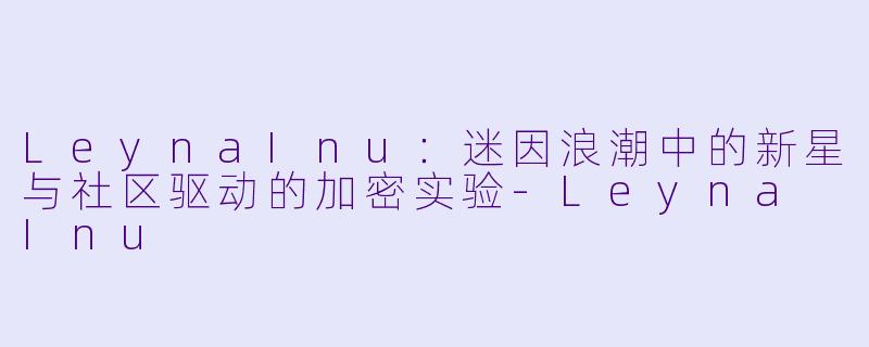 LeynaInu：迷因浪潮中的新星与社区驱动的加密实验-Leyna Inu